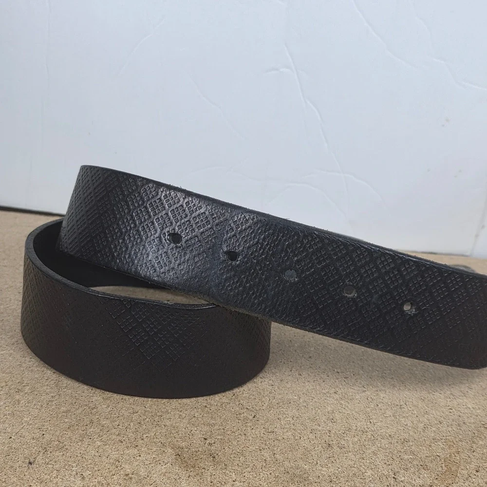 vintage G-Star Line Textured raw Leather Belt  logo‎ wide Y2K SIZE 38 black